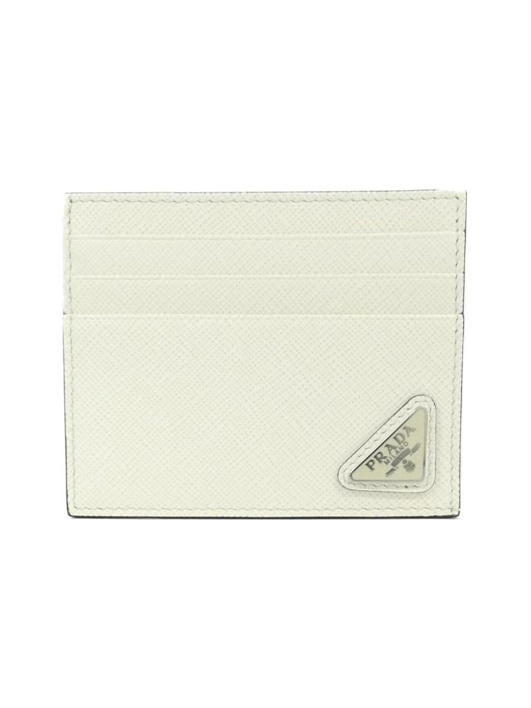 Prada Card Case Card Holders White